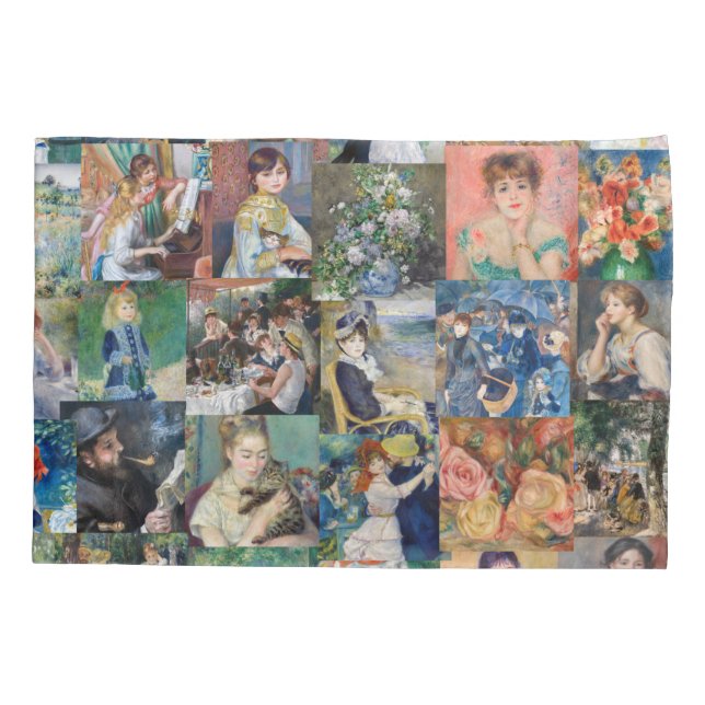 Pierre-Auguste Renoir - Meisterwerke Patchwork Kissenbezug (Rückseite)