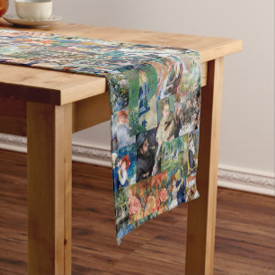 Pierre-Auguste Renoir - Meisterwerke Patchwork Kurzer Tischläufer