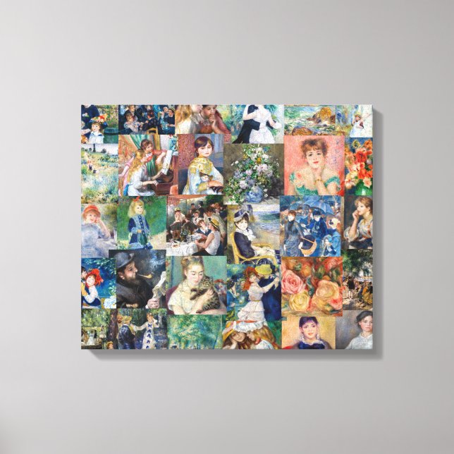 Pierre-Auguste Renoir - Meisterwerke Patchwork Leinwanddruck (Vorderseite)
