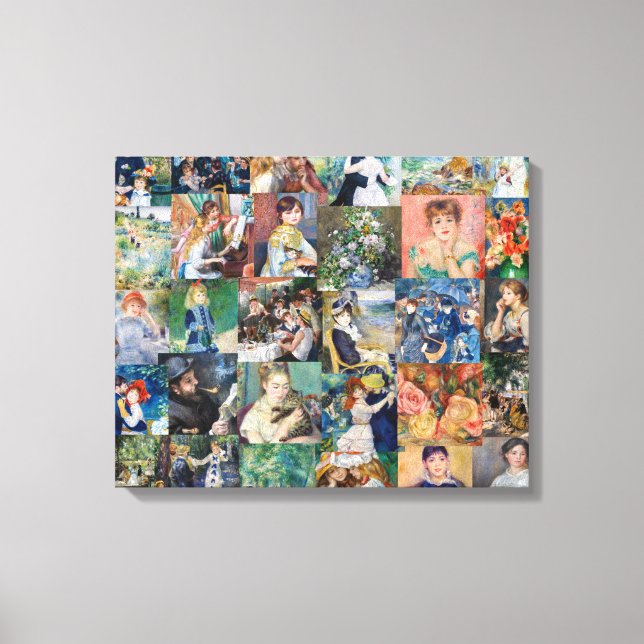 Pierre-Auguste Renoir - Meisterwerke Patchwork Leinwanddruck (Vorderseite)