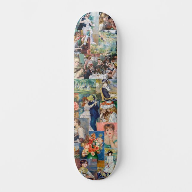 Pierre-Auguste Renoir - Meisterwerke Patchwork Skateboard (Vorderseite)