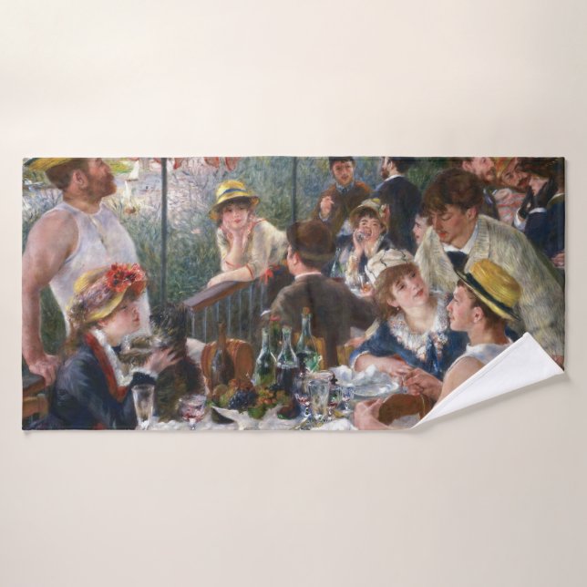 Pierre-Auguste Renoir - Mittagessen im Party Badhandtuch Set (Badehandtuch)