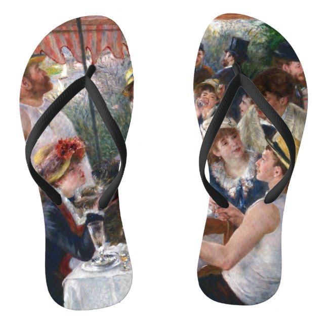 Pierre-Auguste Renoir - Mittagessen im Party Flip Flops (Fußbett)