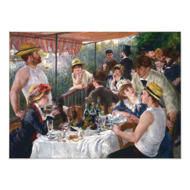 Pierre-Auguste Renoir - Mittagessen im Party Fotodruck (Vorne)