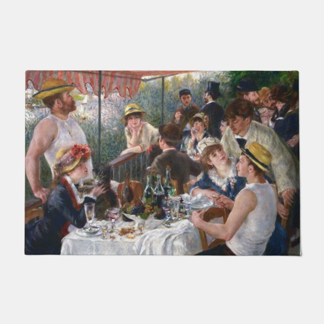 Pierre-Auguste Renoir - Mittagessen im Party Fußmatte (Vorderseite)
