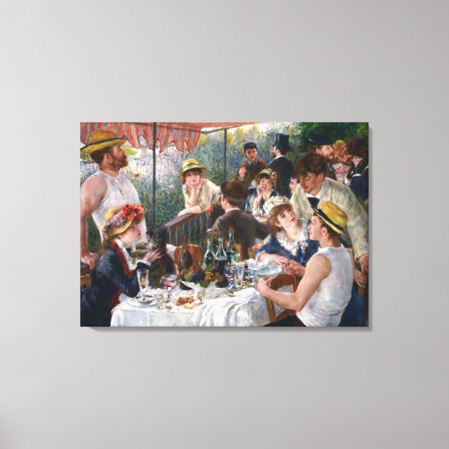 Pierre-Auguste Renoir - Mittagessen im Party Leinwanddruck (Vorderseite)