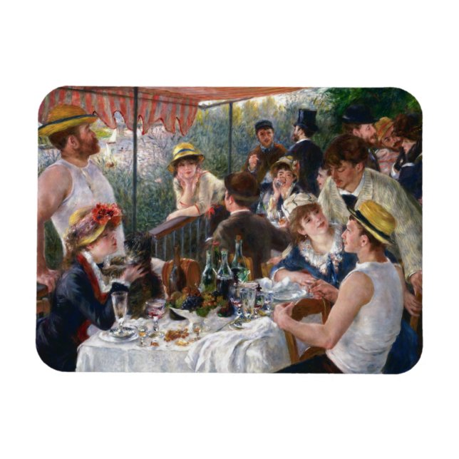 Pierre-Auguste Renoir - Mittagessen im Party Magnet (Horizontal)