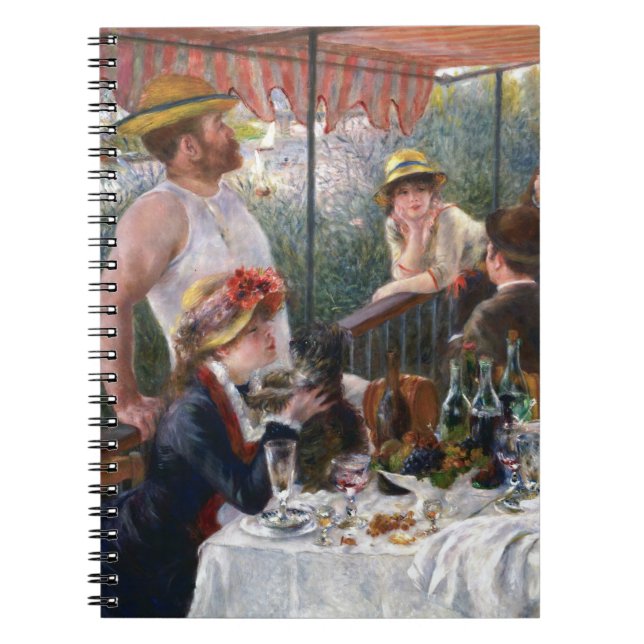 Pierre-Auguste Renoir - Mittagessen im Party Notizblock (Vorderseite)