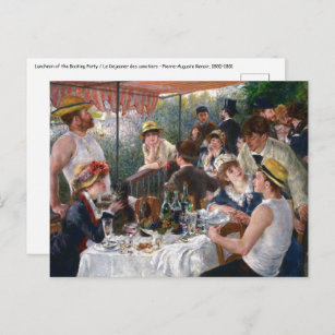 Pierre-Auguste Renoir - Mittagessen im Party Postkarte