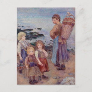 Pierre Auguste Renoir Mussel Fishers in Berneval Postkarte