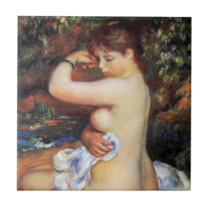 Pierre Auguste Renoir - Nach dem Bad Fliese