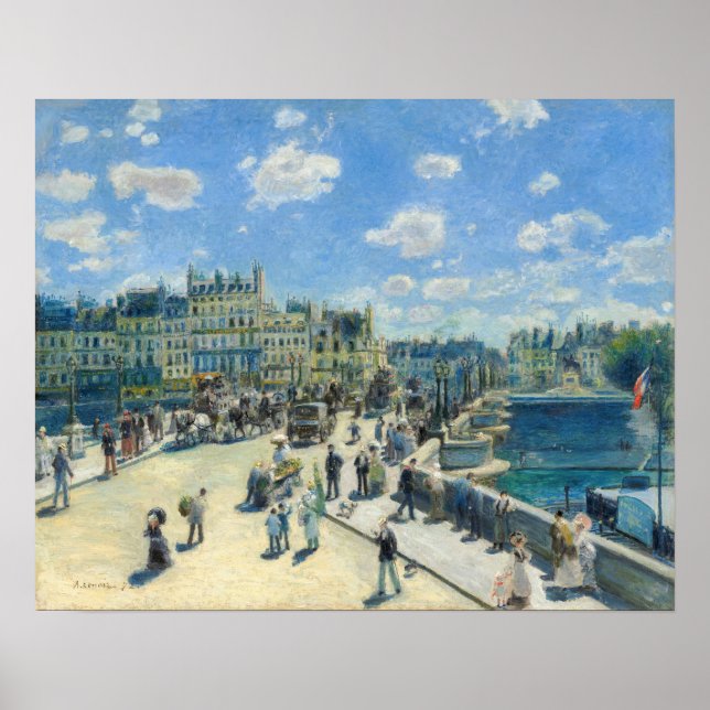 Pierre-Auguste Renoir - Paris, Pont-Neuf Poster (Vorne)