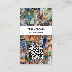 Pierre-Auguste Renoir - Patchwork - QR-Code Visitenkarte