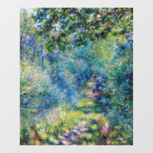 Pierre-Auguste Renoir - Pfad im Wald Fensteraufkleber