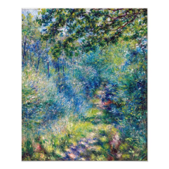 Pierre-Auguste Renoir - Pfad im Wald Fotodruck (Vorne)
