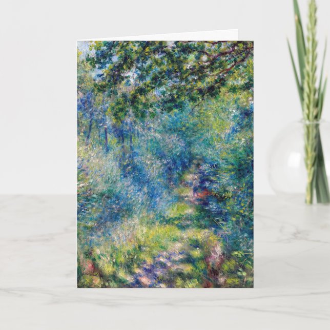 Pierre-Auguste Renoir - Pfad im Wald Karte (Vorderseite)