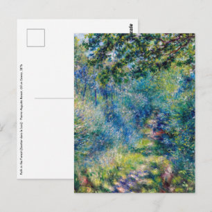 Pierre-Auguste Renoir - Pfad im Wald Postkarte