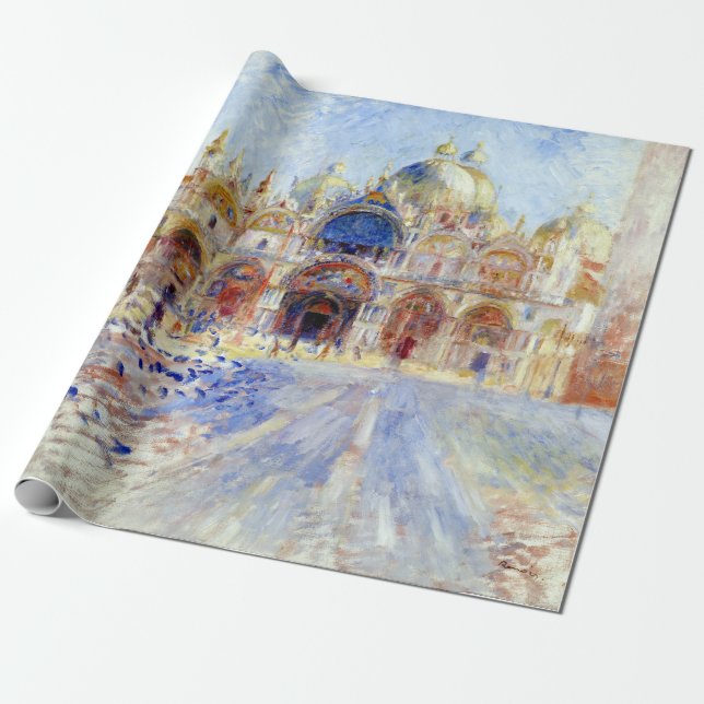 Pierre Auguste Renoir Piazza San Marco, Venedig Geschenkpapier (Ungerollt)