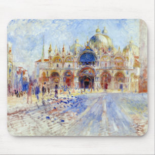 Pierre Auguste Renoir Piazza San Marco, Venedig Mousepad