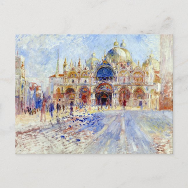 Pierre Auguste Renoir Piazza San Marco, Venedig Postkarte (Vorderseite)