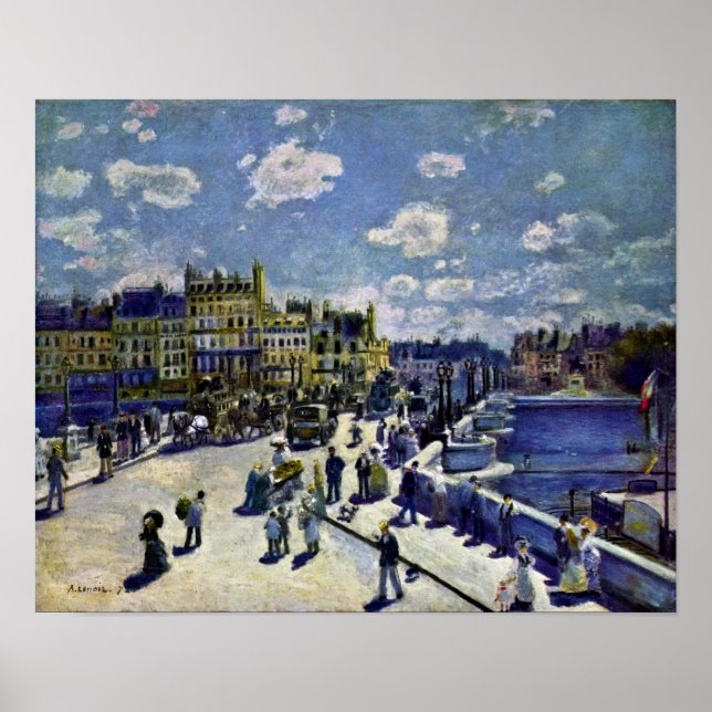 Pierre-Auguste Renoir - Pont-Neuf Poster (Vorne)
