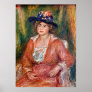Pierre-Auguste Renoir - Portrait der sitzenden Fra Poster