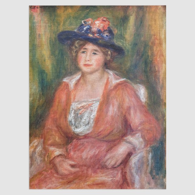 Pierre-Auguste Renoir - Portrait der sitzenden Fra Seidenpapier (Von Creator hochgeladen)