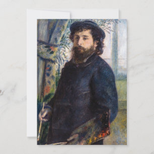 Pierre Auguste Renoir - Portrait von Claude Monet Einladung