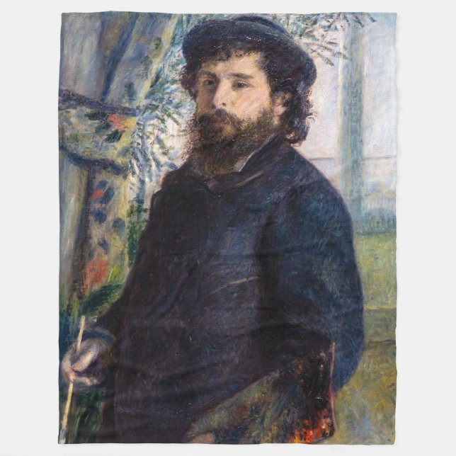 Pierre Auguste Renoir - Portrait von Claude Monet Fleecedecke (Vorderseite)