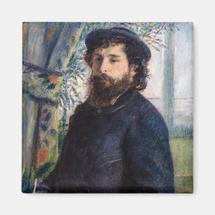 Pierre Auguste Renoir - Portrait von Claude Monet Magnet