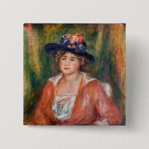 Pierre-Auguste Renoir - Porträt einer sitzenden Fr Button