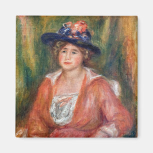 Pierre-Auguste Renoir - Porträt einer sitzenden Fr Magnet