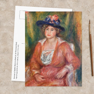 Pierre-Auguste Renoir - Porträt einer sitzenden Fr Postkarte