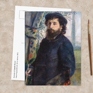 Pierre Auguste Renoir - Porträt von Claude Monet Postkarte