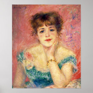 Pierre-Auguste Renoir-Porträt von Jeanne Samary Poster