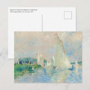 Pierre-Auguste Renoir - Regatta in Argenteuil Postkarte