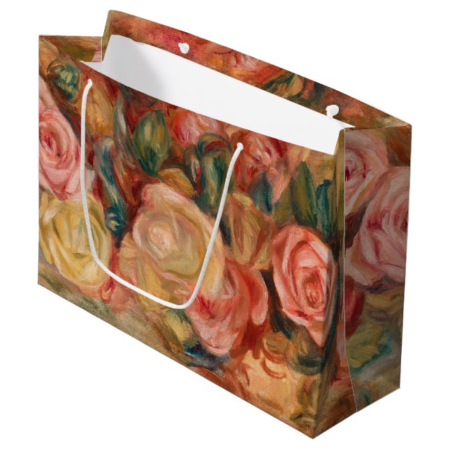 Pierre-Auguste Renoir - Rose Große Geschenktüte (Vorderseite Schrägansicht)