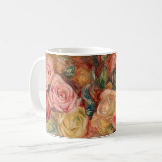 Pierre-Auguste Renoir - Rose Kaffeetasse (Vorderseite Links)