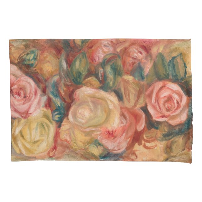 Pierre-Auguste Renoir - Rose Kissenbezug (Vorderseite)