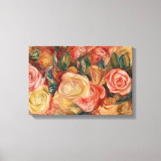 Pierre-Auguste Renoir - Rose Leinwanddruck (Vorderseite)