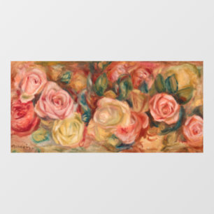 Pierre-Auguste Renoir - Rosen Fensteraufkleber