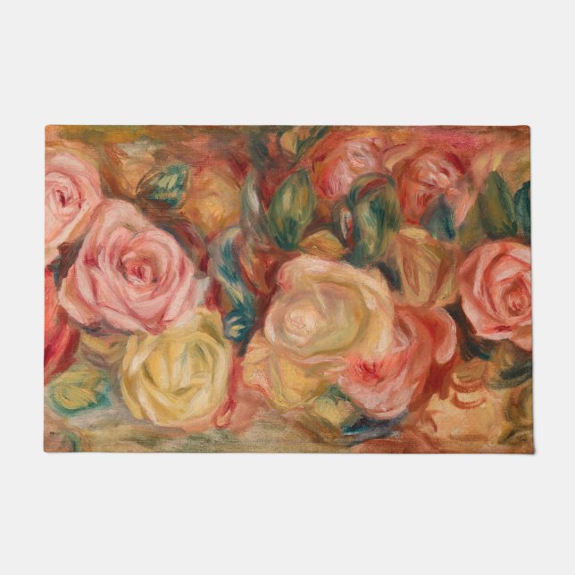 Pierre-Auguste Renoir - Rosen Fußmatte (Vorderseite)