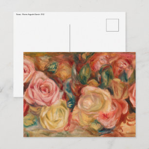 Pierre-Auguste Renoir - Rosen Postkarte
