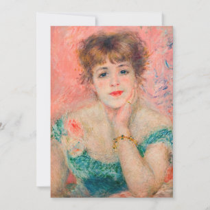 Pierre-Auguste Renoir - Schauspielerin Jeanne Sama Dankeskarte
