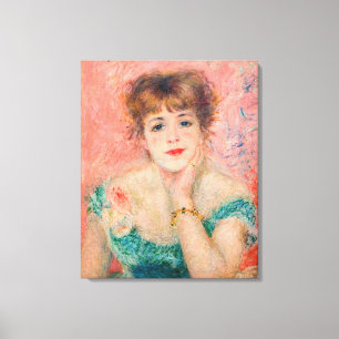 Pierre-Auguste Renoir - Schauspielerin Jeanne Sama Leinwanddruck