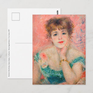 Pierre-Auguste Renoir - Schauspielerin Jeanne Sama Postkarte