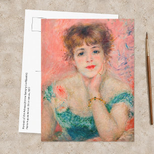 Pierre-Auguste Renoir - Schauspielerin Jeanne Sama Postkarte