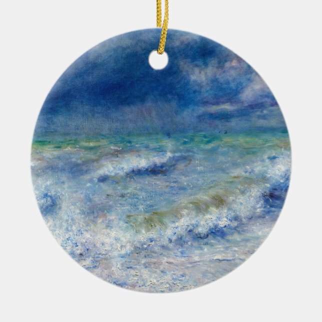 Pierre-Auguste Renoir - Seascape Keramik Ornament (Vorne)