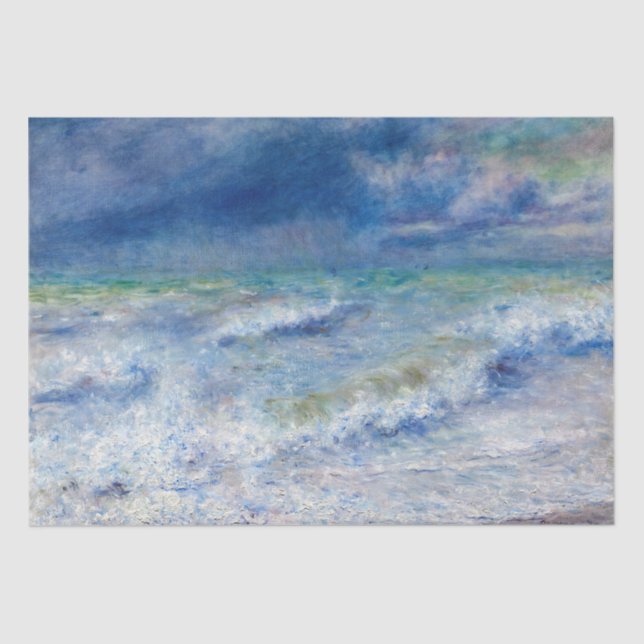 Pierre-Auguste Renoir - Seascape Seidenpapier (Vorderseite)