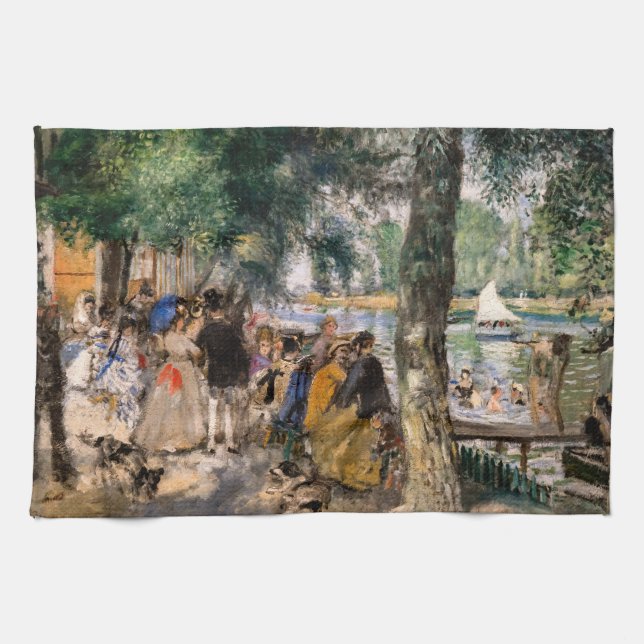 Pierre-Auguste Renoir - Seine-Badezone Geschirrtuch (Horizontal)